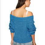 Free People  Blue Edessa Knit Off The Shoulder Sweater Size XS Photo 3