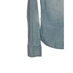 American Eagle ‎ Women's Jacket Vintage Studded Chambray Snap Pocket Pearl Size 2 Photo 8