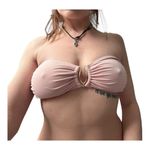 Vince Camuto Bandeau Bikini Top With Ring Front womens xs Photo 0