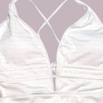 Mokpi ribbed textured sexy white monokini One‎ Piece L Size L Photo 4
