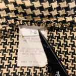 Vintage Pencil Skirt Tan Black Mini Herringbone Sz Small Photo 5