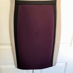 Calvin Klein  White / Tan / Black / Purple Colorblock Scuba Business Dress Size 4 Photo 3