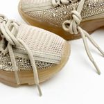 Steve Madden Maxima Blush Bedazzled Rhinestones Lace Up Chunky Sneakers, Size 8 Photo 3