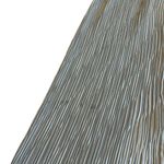 Ricki Lang For Nuit Vintage 1970s Lace Sheer Dress Pleated Size Large Women's Silver Photo 10