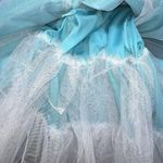 Sherri Hill  Prom Dress Turquoise Blue Beaded Altered Size 10 Photo 12