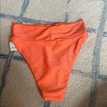 Aerie  Ultra High rise Orange Ribbed bathing suit bottoms Photo 3