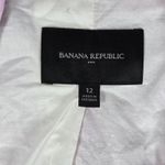 Banana Republic Linen-Blend Long Lean Blazer 12 Pink Lavender Linen Blend Career Photo 2