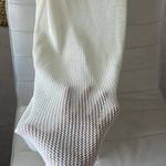 Soft women size small white ivory cream cotton racerback top swim coverup knit Photo 3