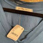 Free People  teal Fresh and Clean long sleeve shirt, M, NWT Photo 3