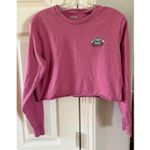 Vans Women's Pink Long Sleeve Cropped T-Shirt Size S Photo 1