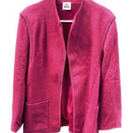 Vintage Bleyle size 14 wool dusty rose open blazer jacket . Red Photo 0