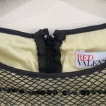 RED Valentino Sequin Mesh Tulle Mini Dress Black Nude IT 44 US 8 Party Glam Photo 8