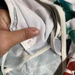 NWOT Front Zip Cropped Leaf And Flowers Tankini And Bottoms Size XL White Photo 4