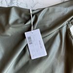 Helmut Lang NWT  Faux Leather Asymmetrical Dress in Olive Photo 6