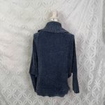 White House | Black Market WHBM Cowl Neck Dolman Sleeve Chenille Sweater in Denim Blue Size S Photo 5