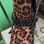 Yoki NIB  Leopard Smooth Combat Boots Photo 4