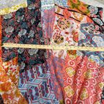 TD Collections Boho Paisley and Floral Colorful Patchwork Long Kimono Orange Size undefined Photo 2