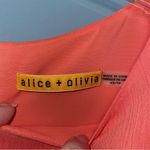 Alice + Olivia  Odette Flutter-Sleeve Dress in Papaya Size XS Photo 2