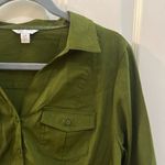Cato  Forest Green Button-Down Shirt Photo 2