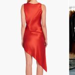 Amanda Uprichard Rosemarie Sleeveless Asymmetric Cutout Silk Dress Photo 1