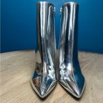 Nine West New!  Tryin’ Ankle Boot Silver Mirror Pointed Toe Bootie Women’s Size 8 Photo 4