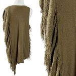 Free People Y2K Subversive Army Green Grunge Tunic Small Forest Fairy Fringe Photo 7