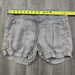 Athleta Gray Linen Shorts Women's Size 10 Cresten Cobblestone Grey Vacation Photo 4