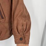 wilson's leather Vintage  Womens Genuine Leather Insulated Aviator Jacket Brown XL Photo 4