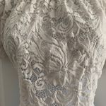 Ambiance Apparel Ambiance White Lace Crop Top Photo 2