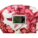 Liz Claiborne Small Pink and White Floral Makeup Bag Photo 0