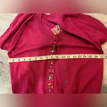 Apt. 9 NWT  Pink Embroidered Beaded Bedazzled Button Front Cardigan Size Small Photo 6