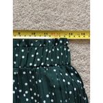 Exlura  Green Polka Dot Pleated Midi Skirt with Pockets Photo 4