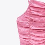 ZARA NWT  DRAPED CROP TOP RUCHED DETAILING BLOGGERS FAV XS Photo 2