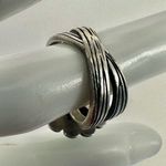 Premier Designs silver tone and turquoise blue Cabo ring Photo 3