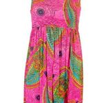 Vintage 60s Hawaiian Dress Womens Size XS Pink Empire Waist Polynesian Viva Tiki Photo 0