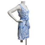 Gretchen Scott Jersey Date Night Dress Blue Women's XS Belted Scoop Neck NWT Photo 1