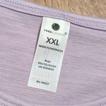 Yogalicious 🆕 Tank Top Plus XXL 2X Lavender Twist Front Crop Shirt Yoga Workout Photo 2