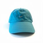 Nike Y2K  Turquoise Swoosh Logo Baseball Cap Adjustable Dad Hat One Size Preppy Photo 1