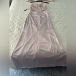 Sequin Hearts NWT blush nude Lacey back prom dress never worn (covid) tagged size 9 Photo 3