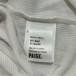 Paige  Women’s Ivory White High Neck Modal Short Sleeve Top Shirt Size XS Photo 3