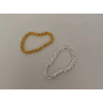 Boutique Sparkling Yellow Gold Plated 925 Margarita Chain‎ Flexible Ring, Sz 6.5 Photo 15