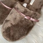 Soma  Soft Fuzzy Brown Bow Slippers Small (5/6) Photo 1