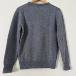 Halston III Vintage Women's Sweater Long Sleeve Cozy Warm Knit Wool Shetland S Gray Photo 3