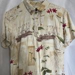 Caribbean Joe Rayon Shirt Dress β Size M β Tropical Floral Voyage Print πΊ Photo 2