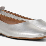 Franco Sarto  Vana Ballet Flat, Silver, Size 9 Wide, NWT Floor sample Photo 0