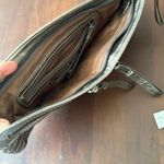 Andrew Marc metallic gunmetal clutch Photo 6