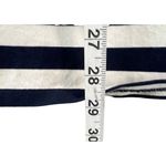 J.Crew Dress S Blue White Striped Muslin Off Shoulder Smocked Nautical Preppy Photo 8