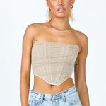 Princess Polly Avery Bustier in Champagne Photo 3