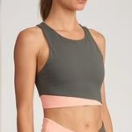 Thrive societe Grass / Peach Crescent Racer Back Bra crop activewear athleisure Green Size L Photo 0