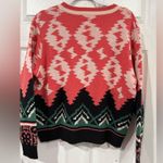 Anthropologie Aldomartins Nieves Geometric Sweater Pink Photo 2